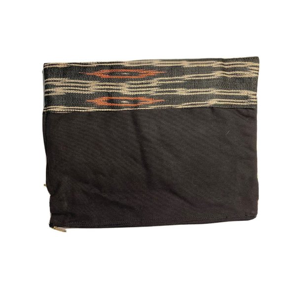 Fabric Envelope Bag Hidden Handle Boho Aztec Notebook Case Document Bag - Picture 1 of 9